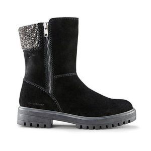 Cougar Neptune-S Black Suede Leather and Sweater Winter Women's Boots Size 9 EUC